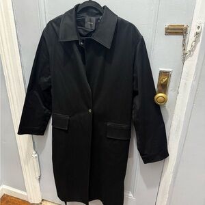 Theory Black Trench Coat